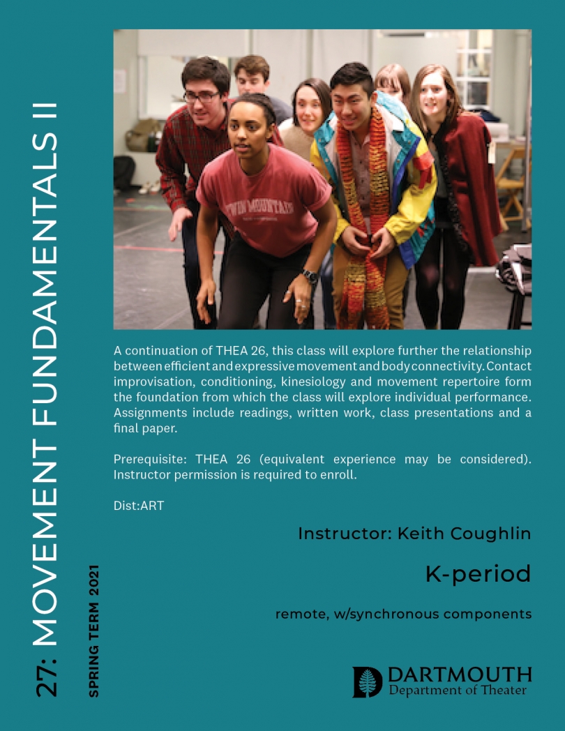 Spring 2021 Term Course Offerings Department of Theater Spring 2021 Term Course Offerings Department of Theater